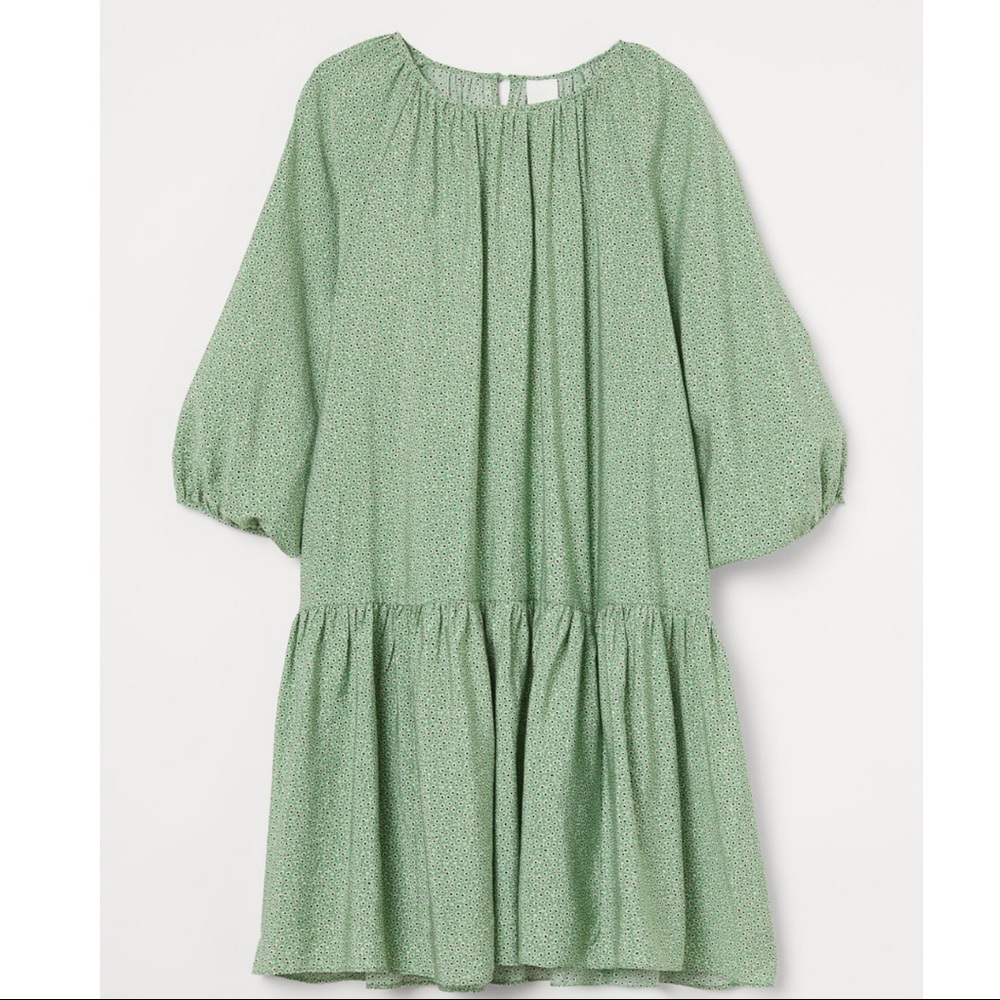 Floral green dress